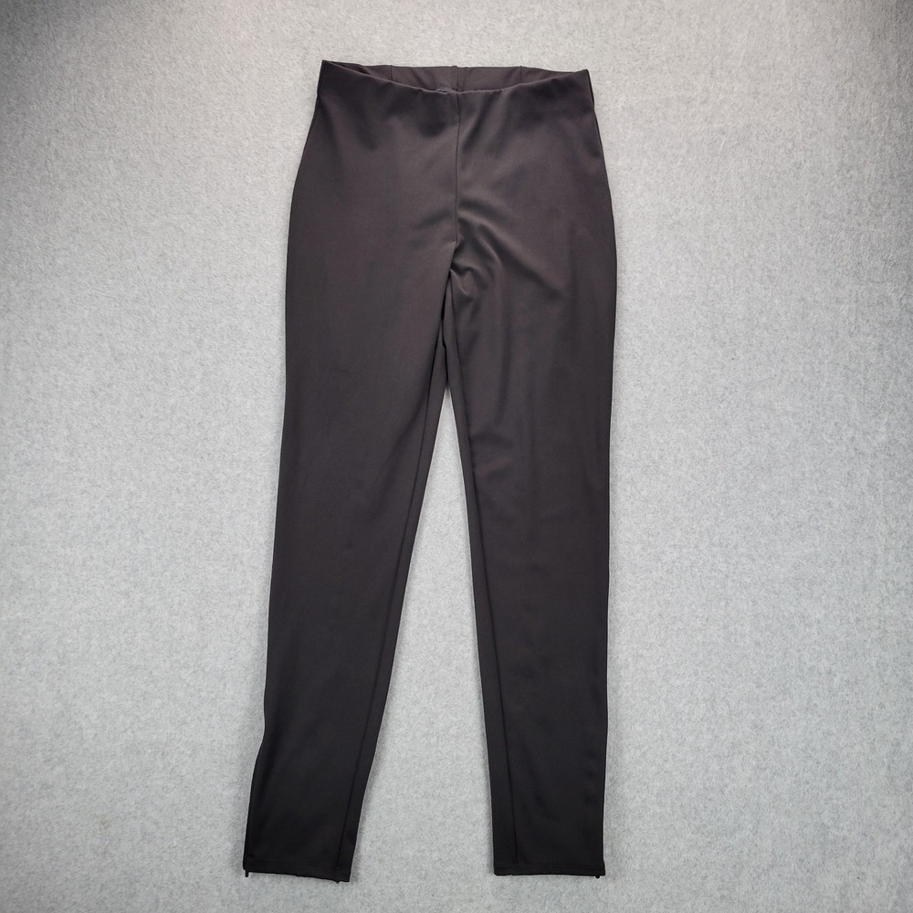 Uniqlo x Theory Black Zip Ankle Pants Womens Size S Minimalist Pull On Career